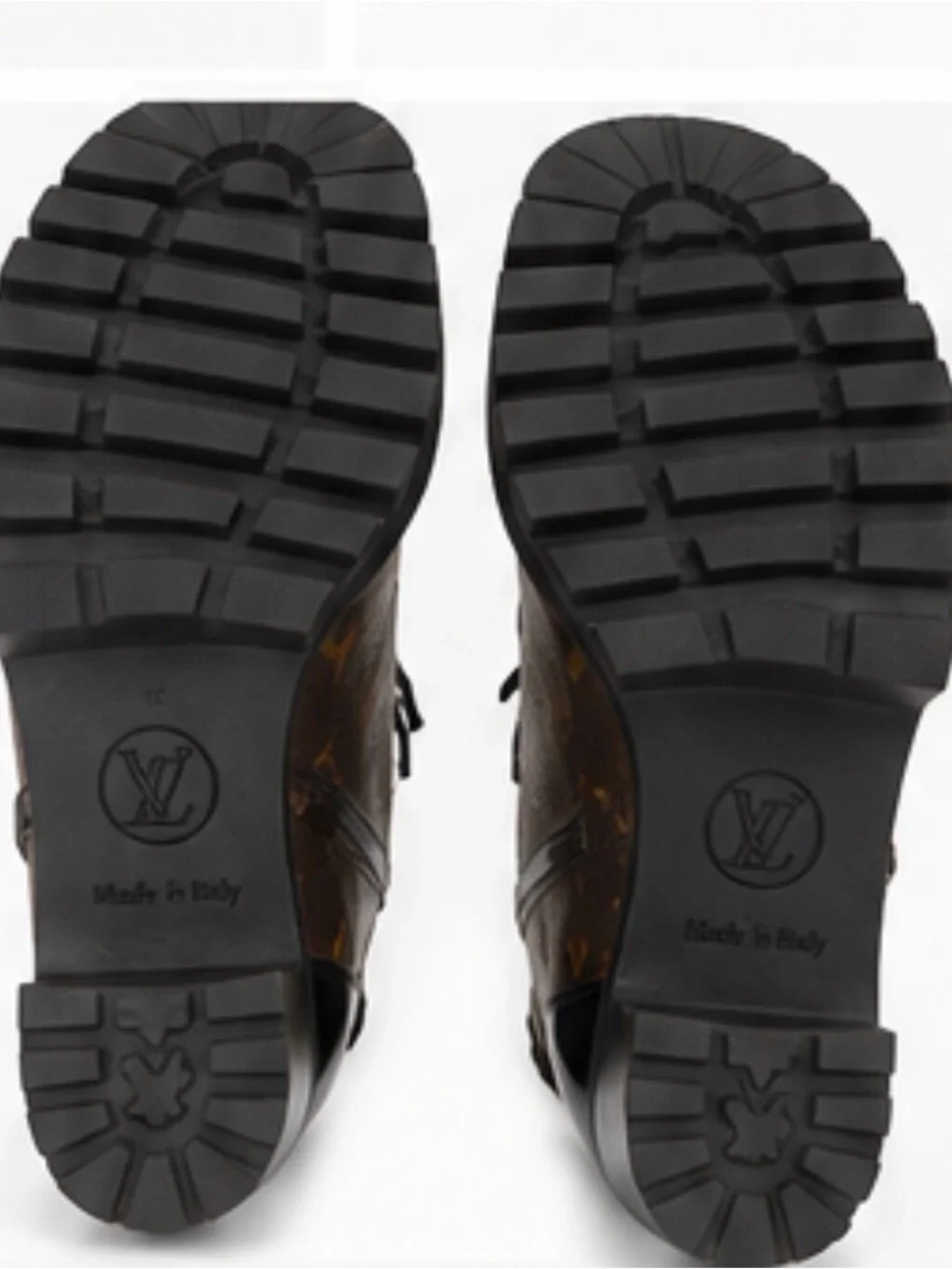 Louis Vuitton Monogram Star Trail Ankle Boots in Brown and Black